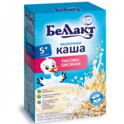 Каша молочная Беллакт овсянка рис с 6 мес 250 г