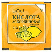 Аскорбиновая кислота пор. д/р-ра д/приема внутрь 2.5 г 1 шт.