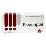 Рамиприл табл. 10 мг 28 шт.